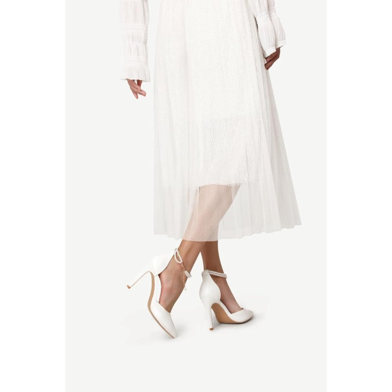 s High Heels Closed Pointed Toe Sexy Lace Up Wedding Evening Dress Pumps Shoes