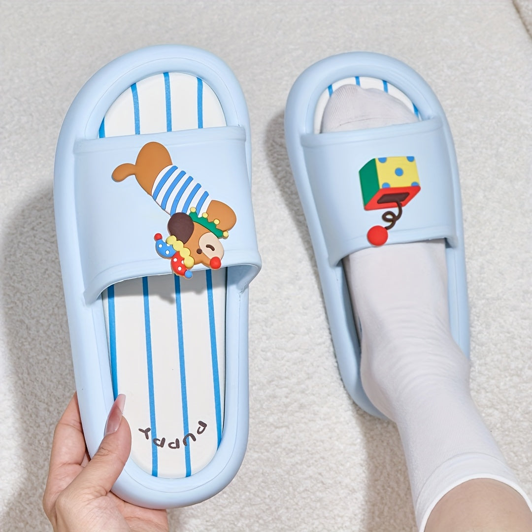 Cartoon Cute Sausage Clown Dog Fashion Simple Trendy Suitable for Four Seasons Soft and Comfortable Daily Indoor Home Couple Leisure Model Can be Give