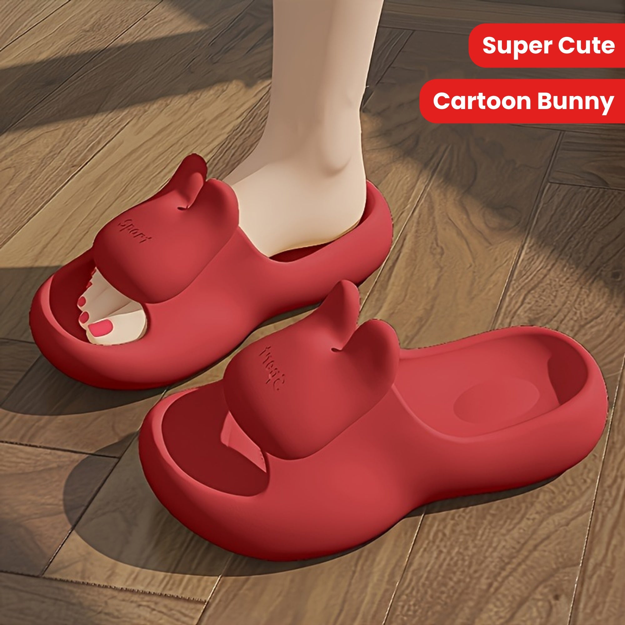 Super Cute Cartoon Bunny Slides For Ladies Indoor And Outdoor Home Slides