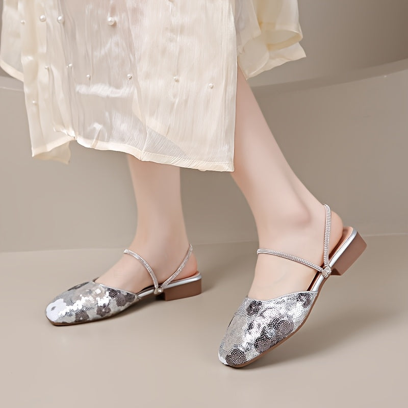 Floral Mary Jane Flats Elegant Floral Print Women's Mary Jane Flats | Square Toe Slip-On Loafers with Ankle Strap, PU Upper & Synthetic Lining, Comfortable Rubber Sole for All-Season Wear
